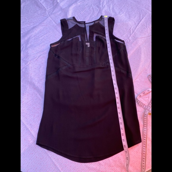 SILENT + NOISE BLACK MESH INSERT DRESS - Picture 6 of 9